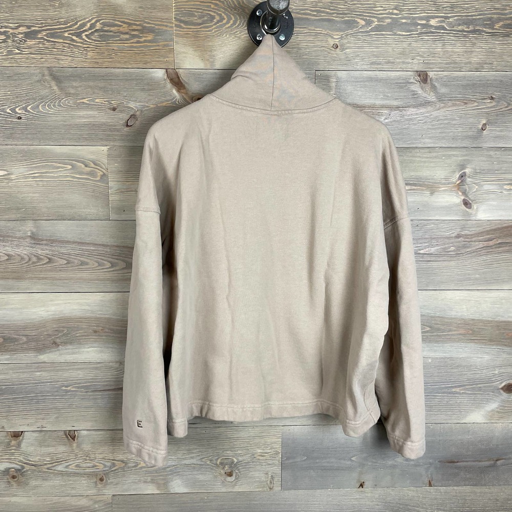 Everlane Taupe Funnel-Neck Sweatshirt - Picture 5 of 9